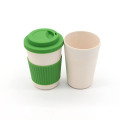 Eco Friendly Silicone Lids Holder Fiber Tableware Bamboo Fiber Coffee Cup Mug